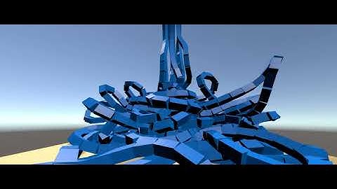 Building demolition experiment #1 (Unity + Physics)