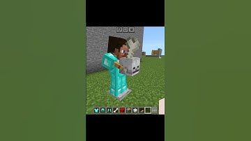 minecraft steve skeleton hack 💀 #minecraft #viralshort #trending #hacks #shorts