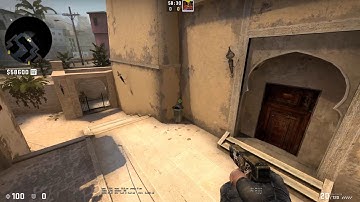 CS:GO Smoke window from T Spawn Mirage 64 tick Jump Throw