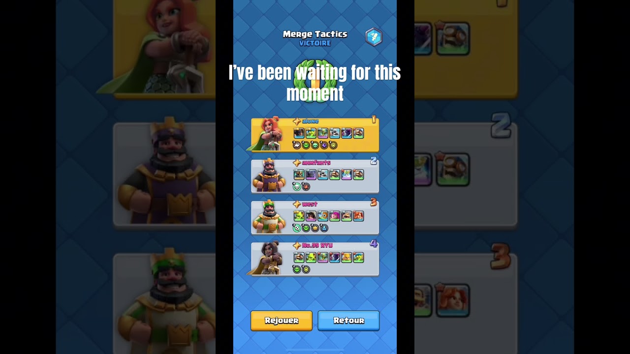 FINALLY !! Please subscribe #subscribe #shorts #trend #clashroyale #mergetactics #pro #supercell