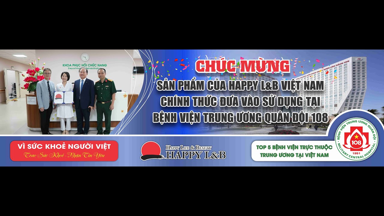 Lễ bàn giao sản phẩm của Happy L&B tại Bệnh Viện Trung Ương Quân Đội 108
