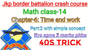 Jkp border battalion Math class-14| Jkp border battalion written exam|