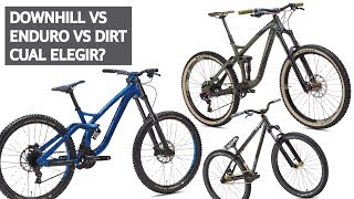 Diferencias Entre Bicicletas de MTB para Principiantes! Dirt vs XC vs Enduro vs Downhill!
