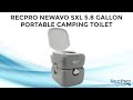 RecPro Newavo SXL 5.8 Gallon Portable Camping Toilet