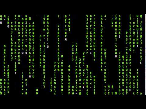 Matrix Type Hacker Animation in Linux Terminal