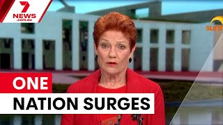 Pauline Hanson's One Nation surges ahead in polls | 7NEWS