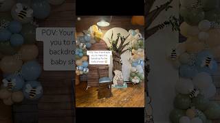 For our friend’s baby shower, we created this cardboard tree to bring the Hundred Acre Wood to life.