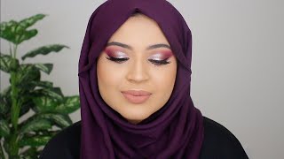 PURPLE HEAVY GLAM EVENING MAKEUP TUTORIAL | MORPHE X MADDIE ZIEGLER PALETTE