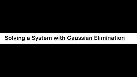 How to find Gauss Elimination Method 3x3 and 3x2 Exercise 3.3 Frank S.Budnick   Business Mathematics