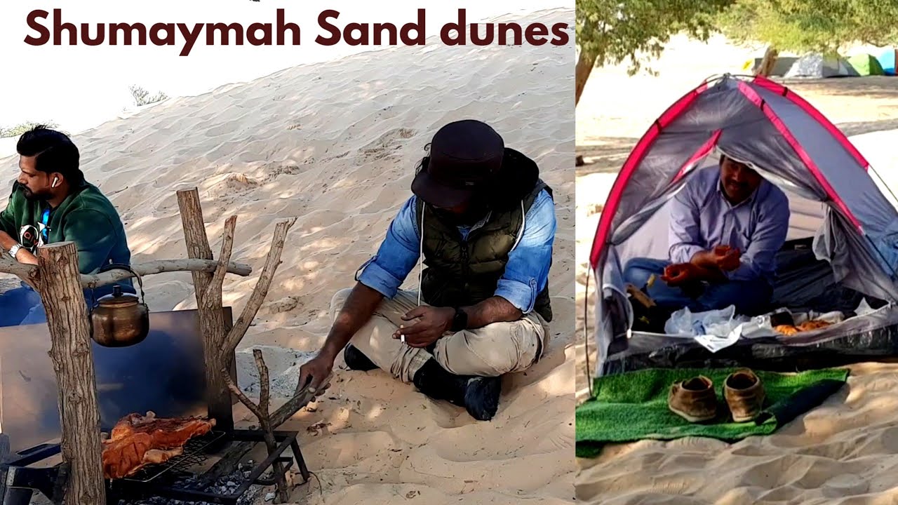 Shumaymah sand dunes Kuwait Desert camping Kuwait touristic place