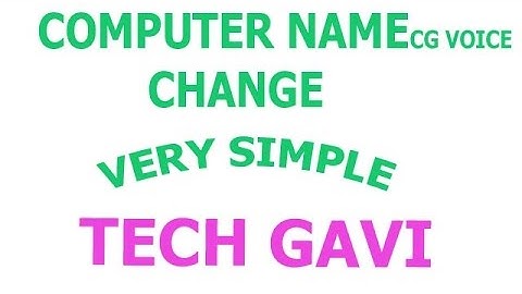 How to Change Computer Name Window 10,8,7 2016