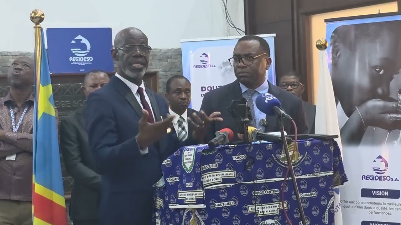 Vendredi 6/2/26. Point de presse Regideso avant lancement reservoir Makala.