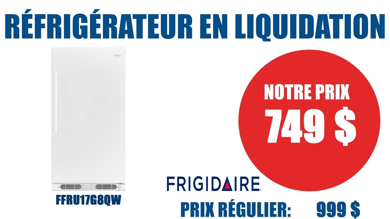 FFRU17G8QW (Réfrigérateurs - Tout réfrigérateur)| BonPrix Électroménagers | Montréal - Laval