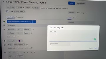 How to add a note to your Google Calendar RSVP.