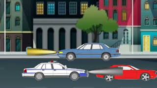 car chase (animation test 2d ) stolen car