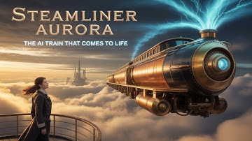 Steamliner Aurora | The AI Train That Comes to Life – Steampunk Cinematic Short Film