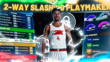 the BEST BUILD in NBA 2K21 | BEST 2-WAY SLASHING PLAYMAKER BUILD | 57+ BADGE UPGRADES