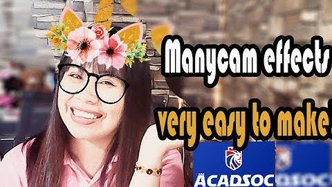 How to make manycam effects in less than five minutes