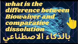 What is the difference between Biowaiver and comparative dissolution Profile