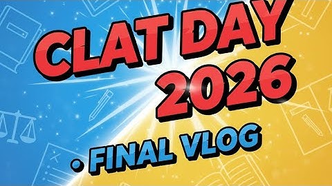 CLAT 2026 D-Day Vlog | My Real Exam Day Experience