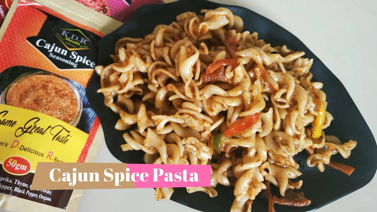 Delicious Cajun spice white fusilli pasta recipe | Spicy Fusilli Pasta | Indian Cuisine Recipes
