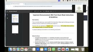 MID Term Exam Guidelines and Instructions