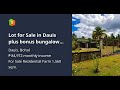 Lot for Sale in Dauis plus bonus bungalow old rest house!