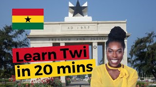 LEARN TWI IN 20 MINUTES: Basic Twi lessons for Beginners and Tourists | Akwaaba| With Adwoa Lee screenshot 3