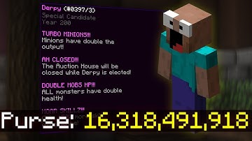 How MAYOR DERPY Can Make You MILLIONS In Hypixel Skyblock