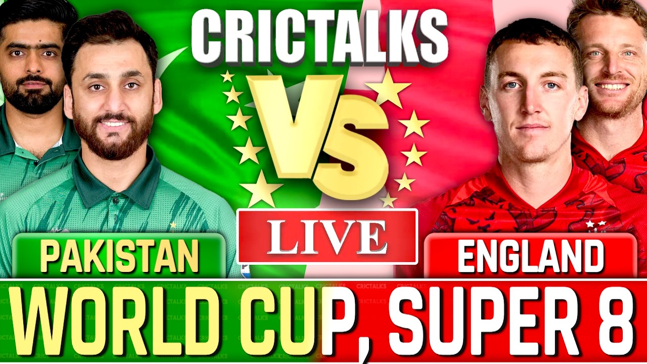 🔴 PAK v ENG Live Match Today, T20 World Cup 2026 Score, Commentary Last Hour Pakistan v England