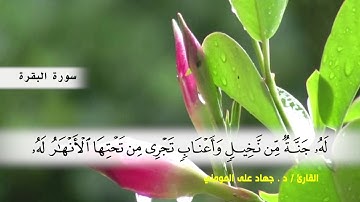 سورة البقرة من ( ايه 263 ) الى ( ايه 271 ) بصوت القارئ د.جهاد المومني
