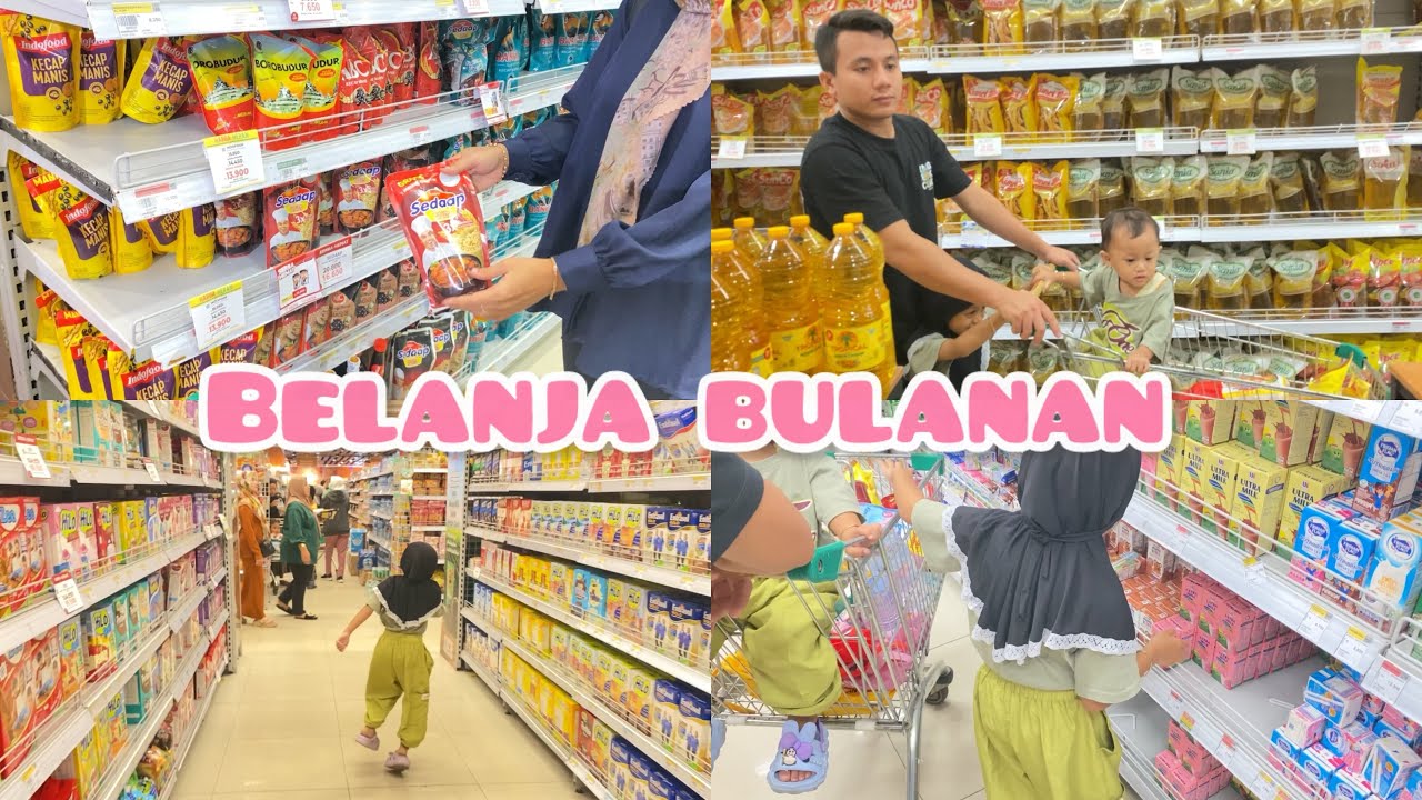 BELANJA BULANAN STOK JUNI 2024 | LENGKAP DENGAN HARGA BARANG