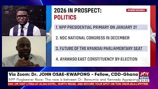 NPP flagbearer race, Dr. Bawumia has a shorter hurdle to cross to secure the flagbearer position.