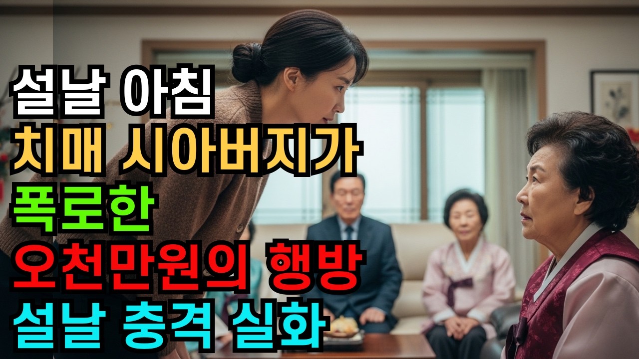 [설날충격실화] 😱설날 아침 시어머니 세뱃돈 봉투 열어보니...20년 전 오천만원의 비밀이 밝혀졌습니다/ 수다방