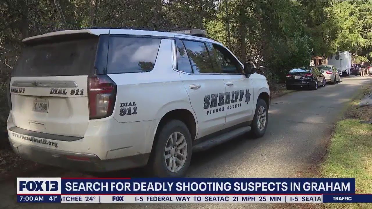 Search for deadly shooting suspects in Graham | FOX 13 Seattle - YouTube