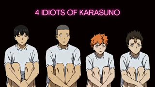 4 idiots of Karasuno compilation || Haikyu funny moments