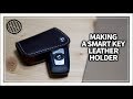 [Leather Craft] Making a BMW Leather Key Case / Key Cover / DIY