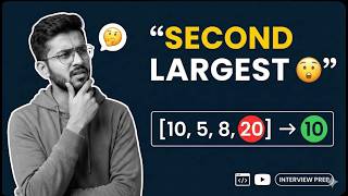 Day 36 | Second Largest Number Interview Question #coding #programming