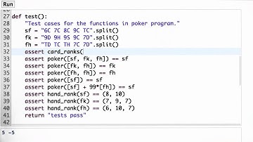 Testing Card Rank - Design of Computer Programs