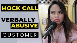 Mock Call with a Verbally Abusive Customer (with Explanation)