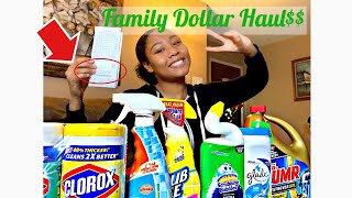 Family Dollar Cleaning Products Haul!!!!| Budget Friendly