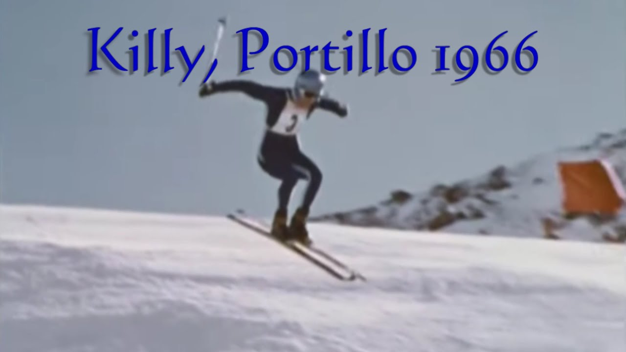 Killy wins the world championships' downhill at Portillo, Chile, 1966