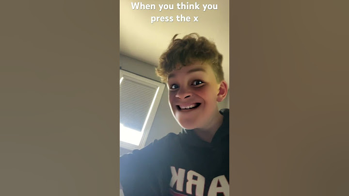 When you think you press the X