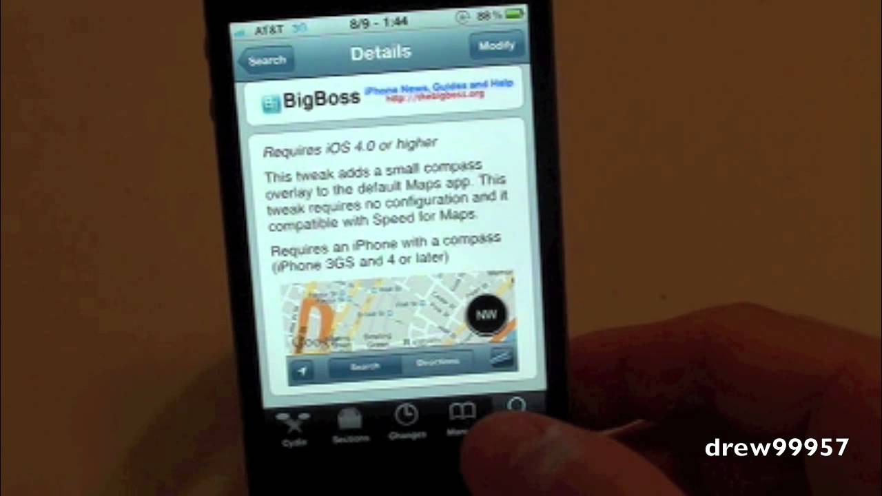 Compass for Maps Places a Compass on your iPhone 3GS iPhone 4  Maps App