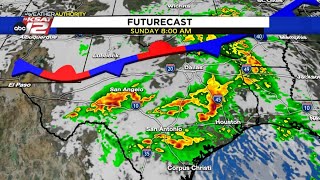 This weekend, storms are more likely Sunday. Here's the latest