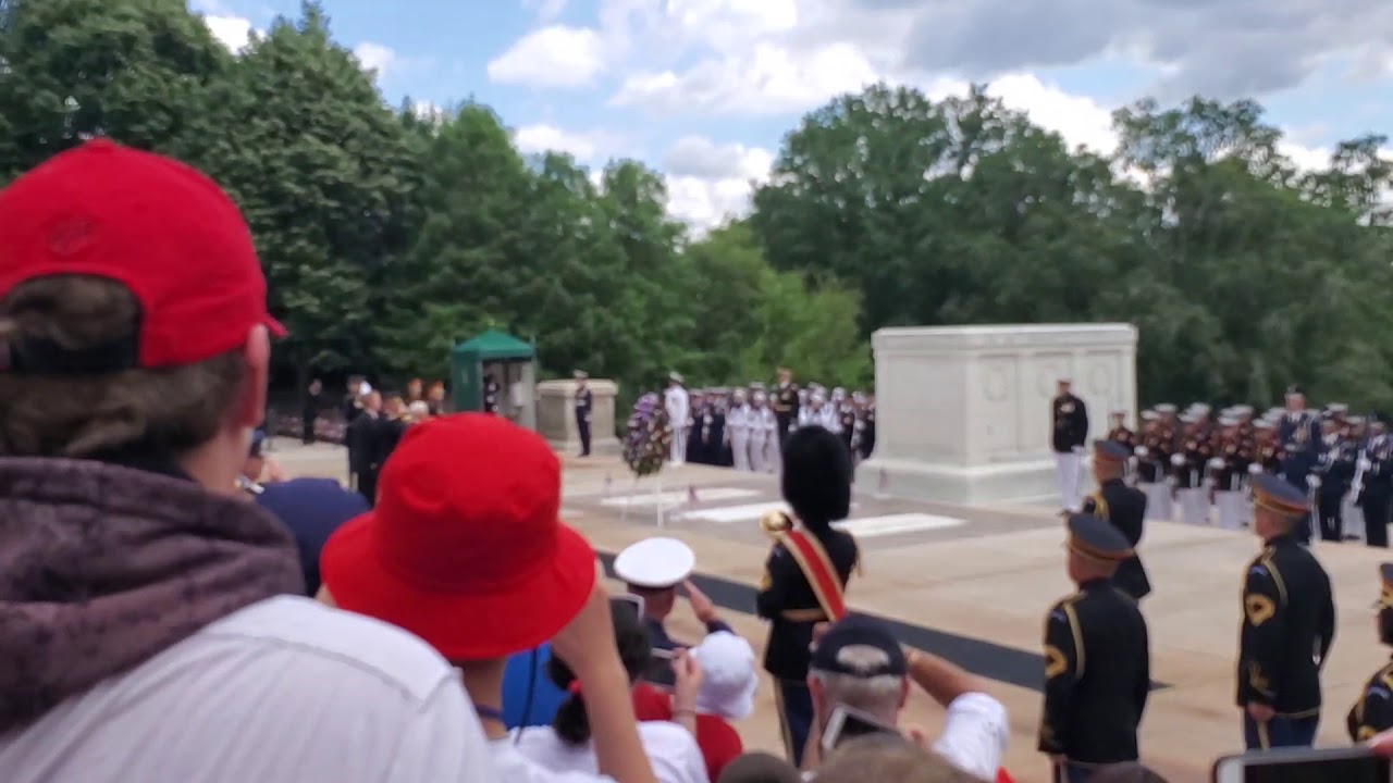 Memorial Day 2019 Wreathe laying at Tomb of the Unknown Soldier - YouTube