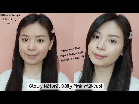 Glowy natural daily pink makeup l Merumeru