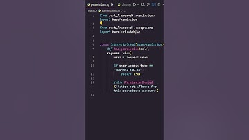 Creating Custom Permission Classes from Scratch in Django Rest Framework  #django #coding #viral