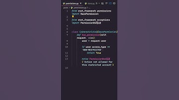 Creating Custom Permission Classes from Scratch in Django Rest Framework  #django #coding #viral