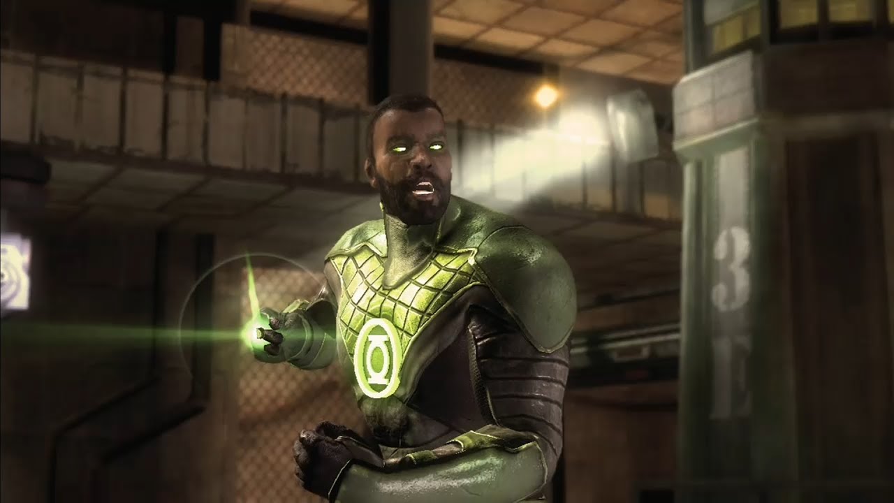 John Stewart Vs Sinestro INJUSTICE Gods Among Us 